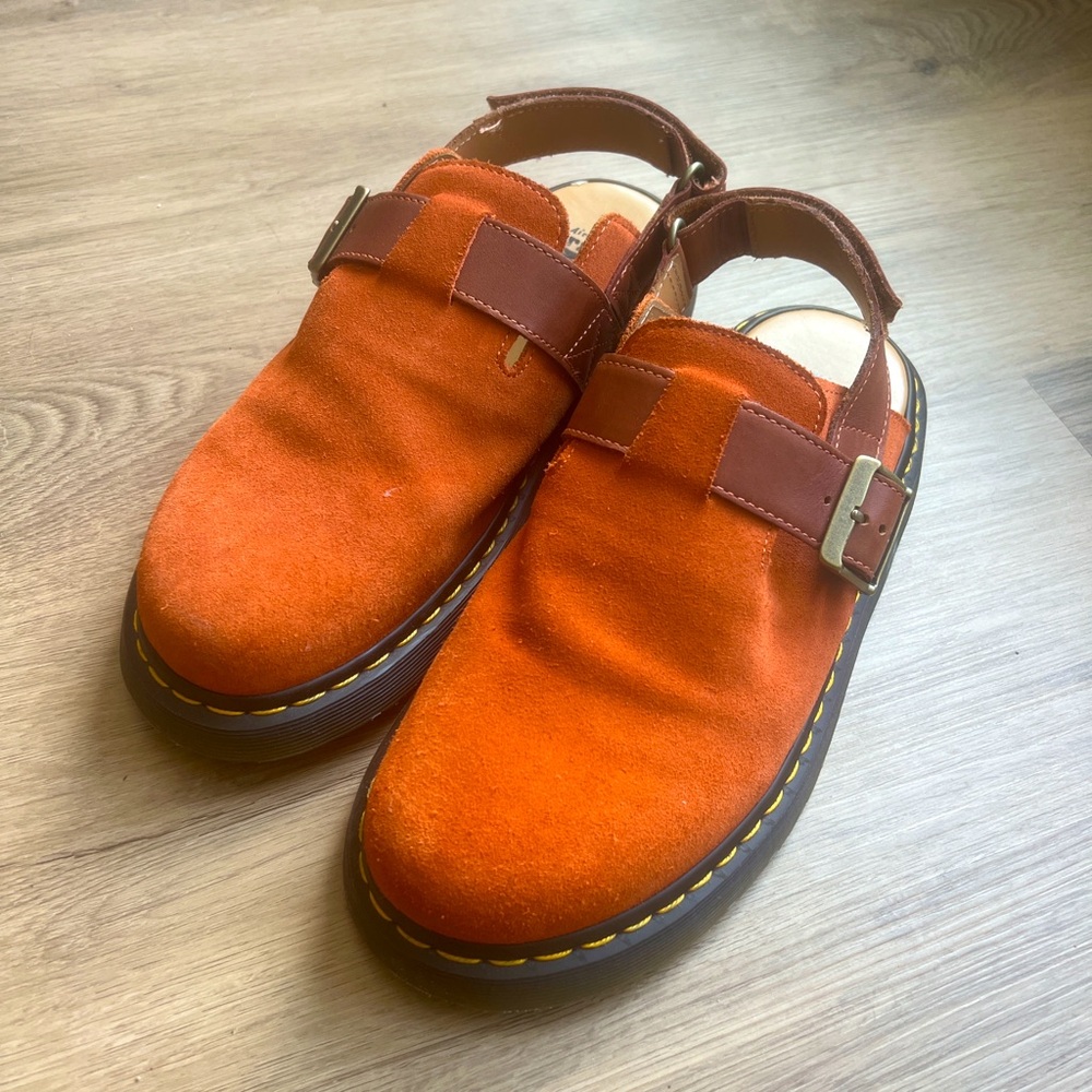 DR. MARTENS Jorge II Slip-on Mule in color Brick, sz 11